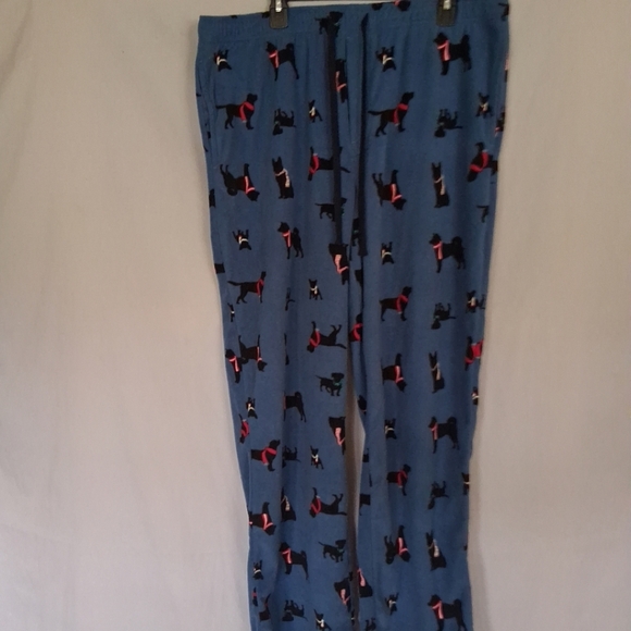 Blue Dog Print Men's Lounge Pants - Picture 2 of 4